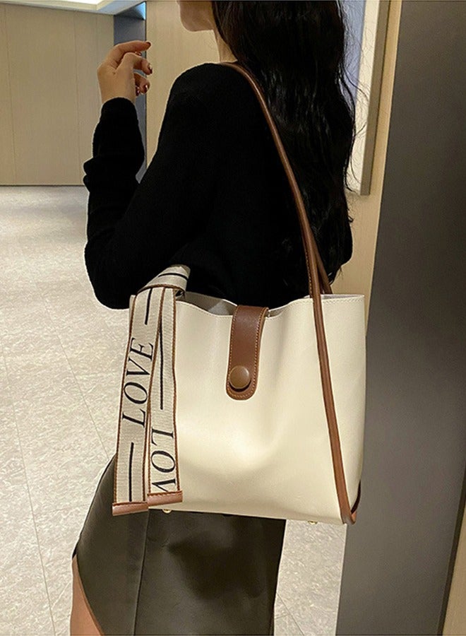 Canvas Tote Bag with Pockets,Crossbody Bag Tote，Large Canvas Tote Purse,Top Handle Shoulder Handbags,Casual Work Bags,Everyday Satchel Bags, Everything Tote Bag for Working,Traveling,Shopping,one size,brown - Image 2