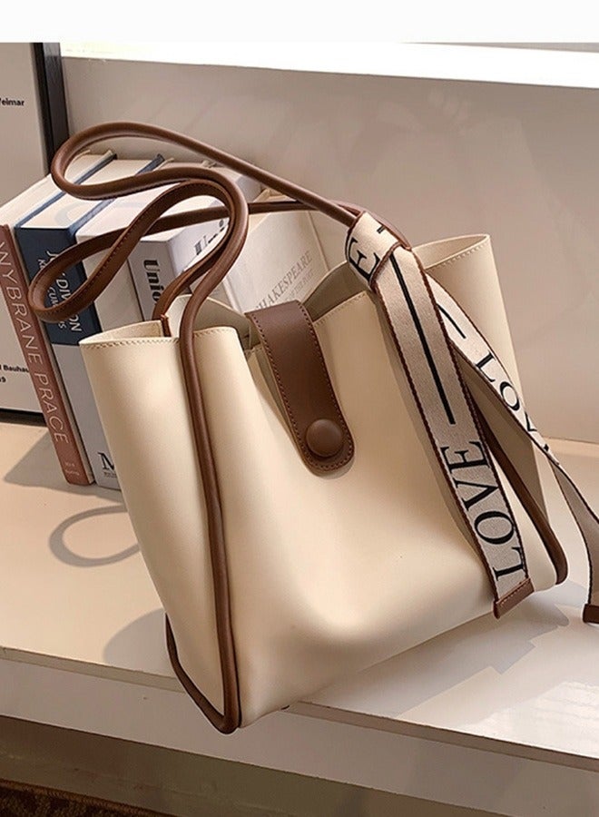 Canvas Tote Bag with Pockets,Crossbody Bag Tote，Large Canvas Tote Purse,Top Handle Shoulder Handbags,Casual Work Bags,Everyday Satchel Bags, Everything Tote Bag for Working,Traveling,Shopping,one size,brown - Image 3