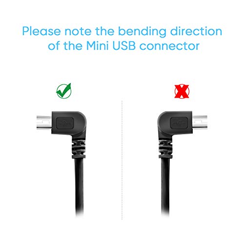 Pixelman GPS Charger Cable,Mini USB 6.6ft Universal GPS Charging Cord With Voltage Regulator Module 90 Degree Angle Mini USB Power Wire for Garmin GPS Navigator Drive 51 65 Nuvi 50lm 2555lmt 2595lmt 40lm 1300 - Image 5