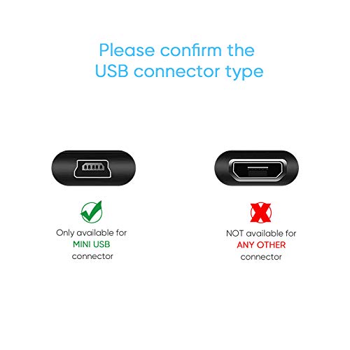 Pixelman GPS Charger Cable,Mini USB 6.6ft Universal GPS Charging Cord With Voltage Regulator Module 90 Degree Angle Mini USB Power Wire for Garmin GPS Navigator Drive 51 65 Nuvi 50lm 2555lmt 2595lmt 40lm 1300 - Image 4