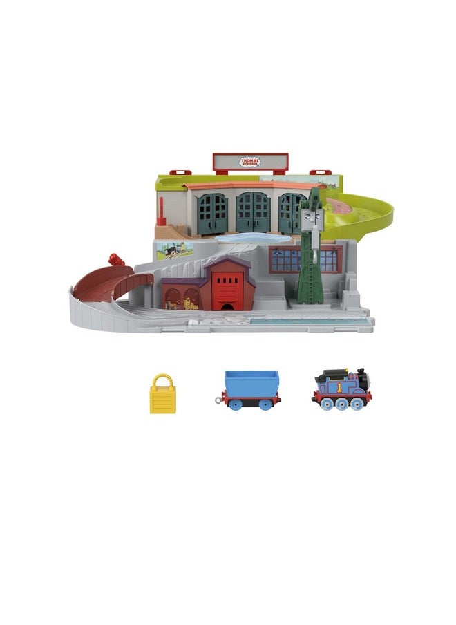 توماس آند فريندز مجموعة قطار Sodor Take Along مع محرك Diecast Push Along Thomas للأطفال في مرحلة ما قبل المدرسة من عمر 3 سنوات فما فوق  - Image 1