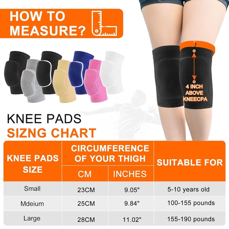 HISFFOG Volleyball Knee Pads for Women, Men, Youth, Girls, Kids, Knee brace for Volleyball Basketball Football Dance Yoga Tennis Running Cycling Workout Climbing Wrestling - Image 2