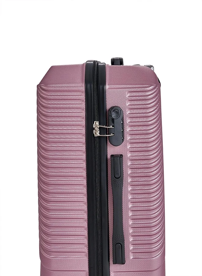 LIMRA Travel Bags From limra it consists of 3 luggage bags with a modern design and a solid rosegold color