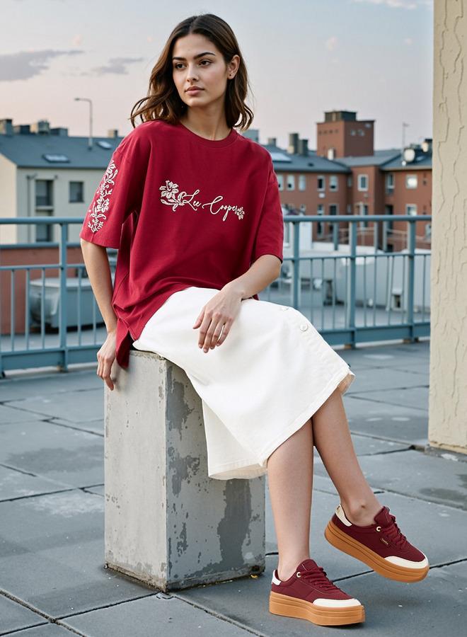 Lee Cooper Embroidered Cotton T-shirt with Crew Neck - Image 2