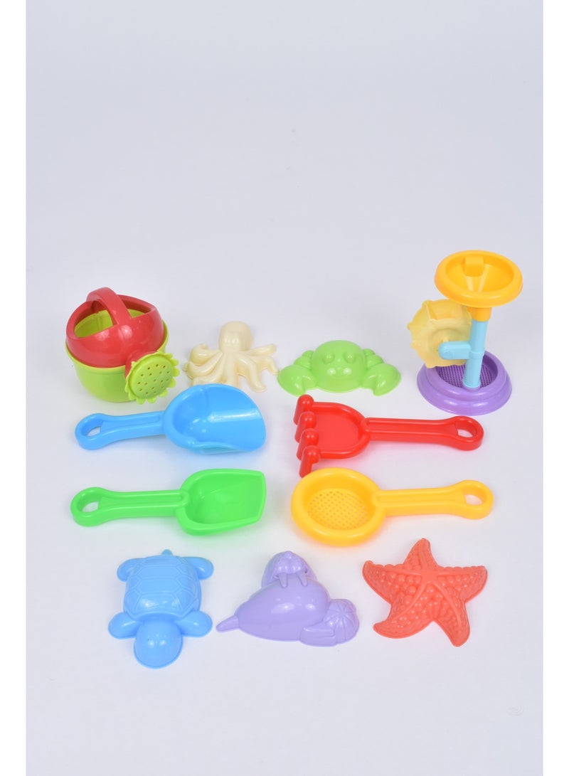 FUN MOMENT Kids Sand Beach Toy Set with Bucket and Sand Molds - 11 Pieces - Image 1