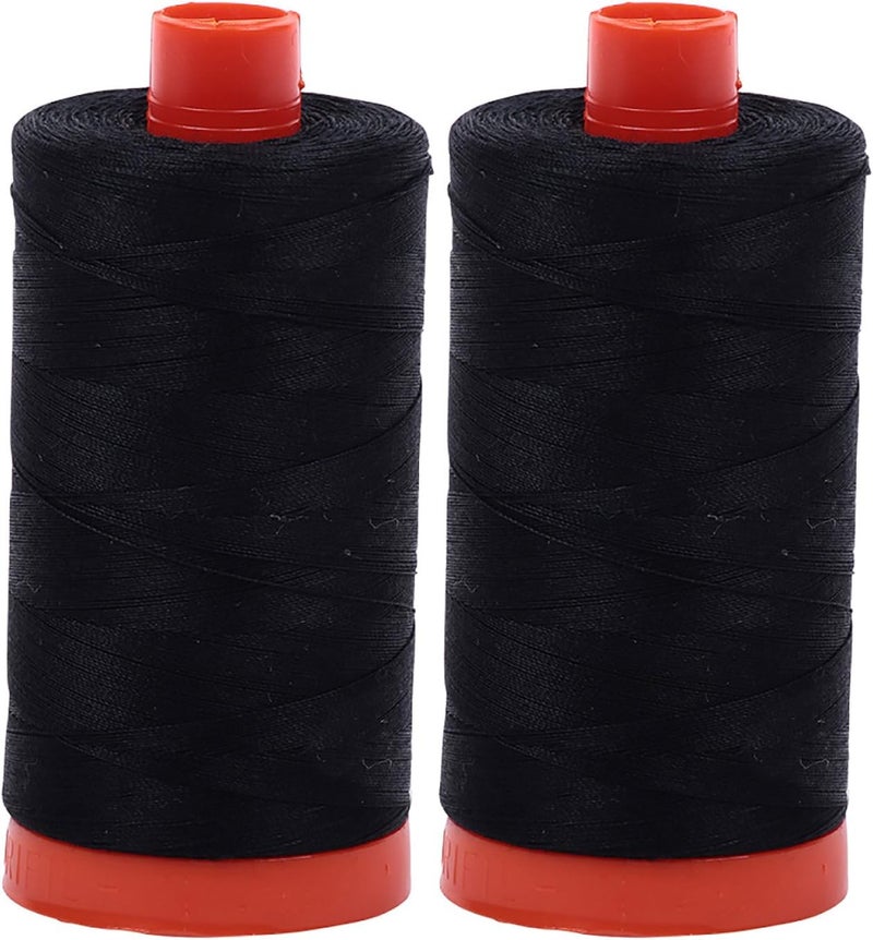 Mako 50wt Thread 2 Large Spools: Black (2692x2)