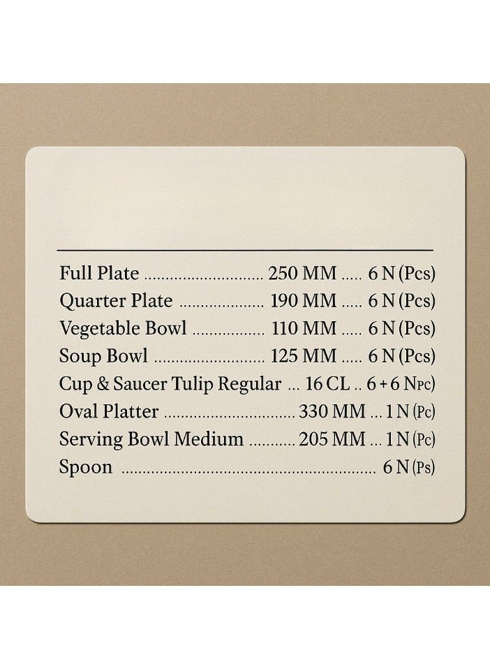 لاوبالا طقم عشاء 44 قطعة ظلال الخريف العاجي - أواني طعام زجاجية أوبال، تصميم زهور، متعددة الألوان، قابلة للغسل في غسالة الأطباق، وقابلة للاستخدام في الميكروويف. - Image 2