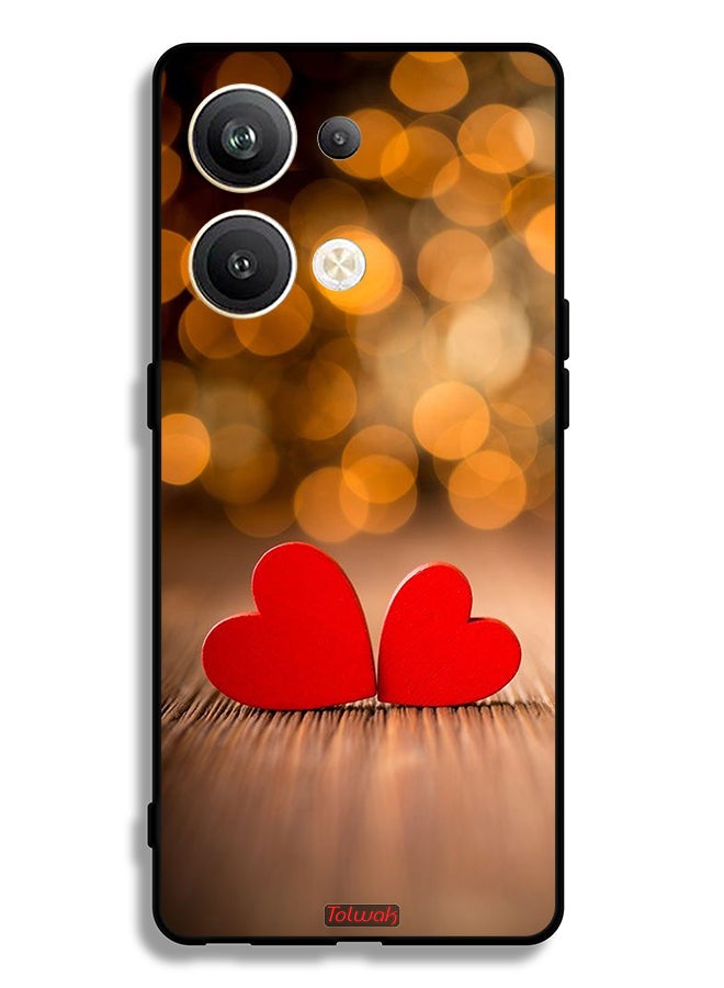 Tolwak Oppo Reno9 Pro Plus 5G Protective Case Cover Two Beautiful Hearts - Image 2