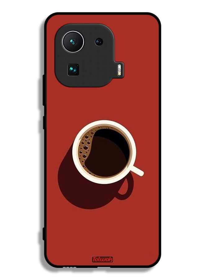 Tolwak Xiaomi Mi 11 Pro Protective Case Cover Coffee Cup Art - Image 2