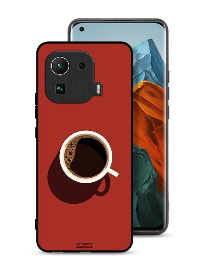 Tolwak Xiaomi Mi 11 Pro Protective Case Cover Coffee Cup Art - Image 1