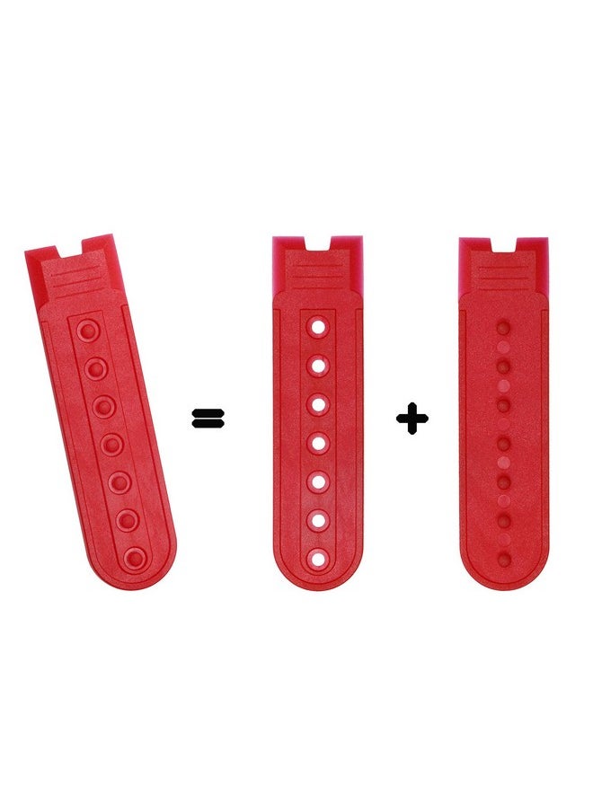 PENTA ANGEL - 9 Pairs Plastic Snapback Strap With 7 Holes Hats Caps Replacement Fastener Repair Snap Buckle Strap (9 Colors) - Image 1