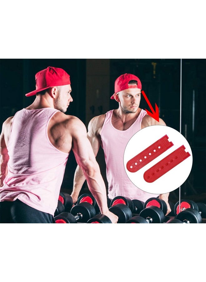 PENTA ANGEL - 9 Pairs Plastic Snapback Strap With 7 Holes Hats Caps Replacement Fastener Repair Snap Buckle Strap (9 Colors) - Image 1