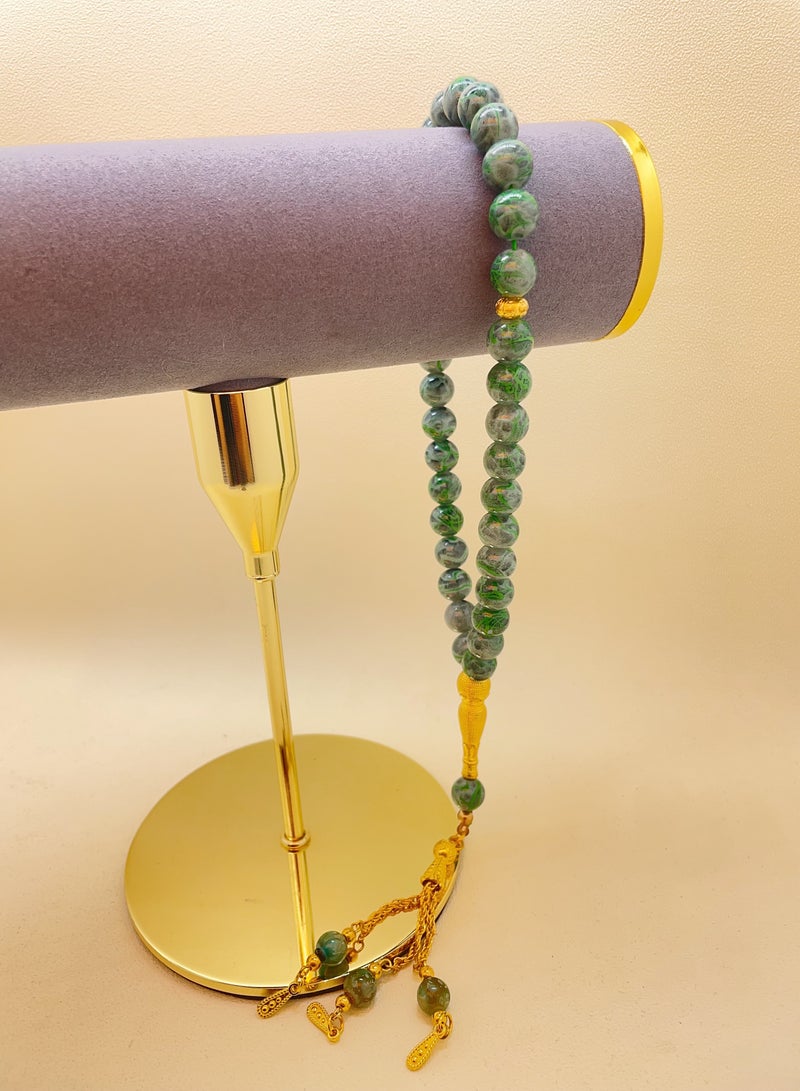 General 33 Picecs Chamilla Beeds Prayer Beads Tasbih / 10mm  - Image 5