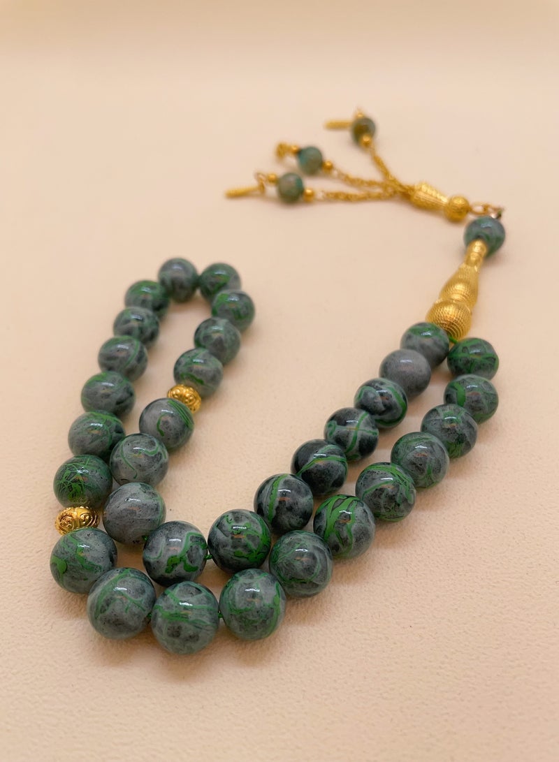 General 33 Picecs Chamilla Beeds Prayer Beads Tasbih / 10mm  - Image 1