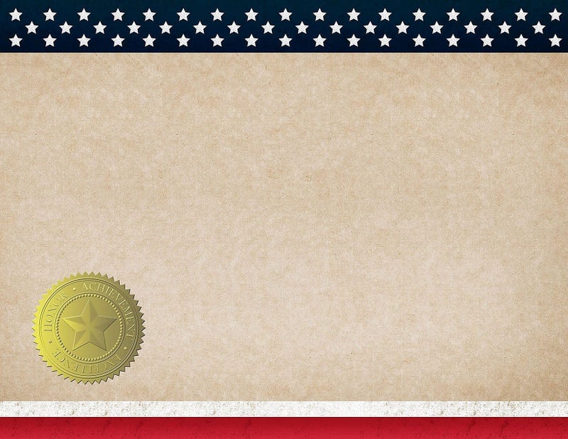Great Papers! Patriotic Certificate, 25 Count, 8.5"x11" (2015083) - Image 1