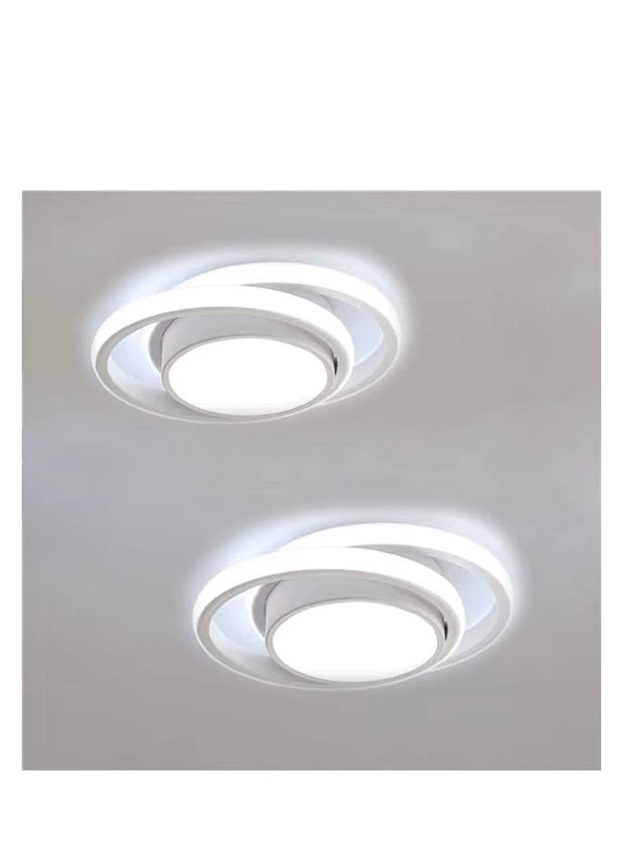 Comely 2 Piece LED Ceiling Light Modern Design Round Ceiling Light Cold White  - Image 1