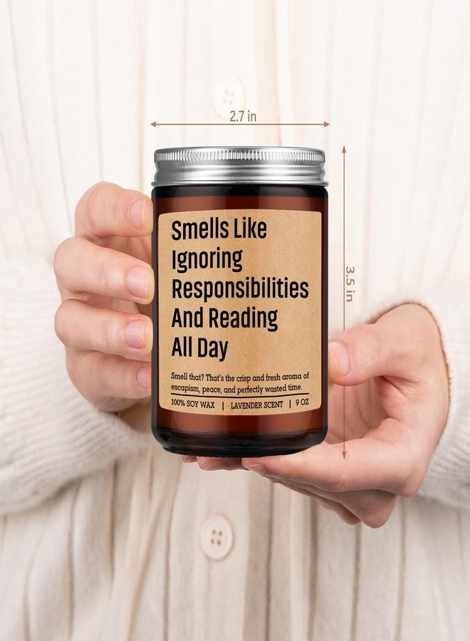 LEADO Scented Candle, Book Lover Gifts for Women, Men - Funny Bookish Gifts for Book Lovers, Readers - Cool Fathers Day, Birthday, Reading Themed Ideas for Bookworms, Reader, Librarian, Booklover - Image 4