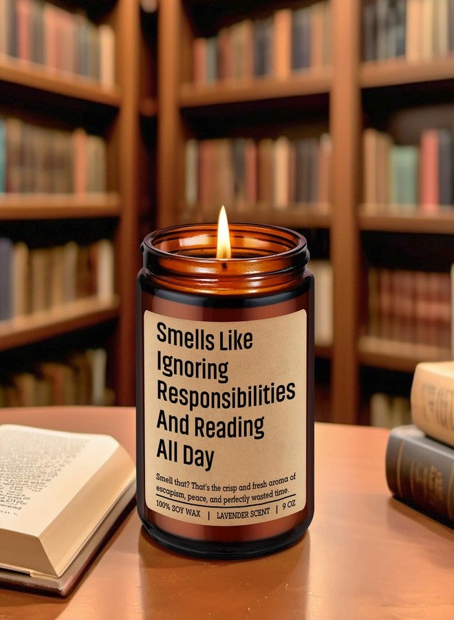LEADO Scented Candle, Book Lover Gifts for Women, Men - Funny Bookish Gifts for Book Lovers, Readers - Cool Fathers Day, Birthday, Reading Themed Ideas for Bookworms, Reader, Librarian, Booklover - Image 5