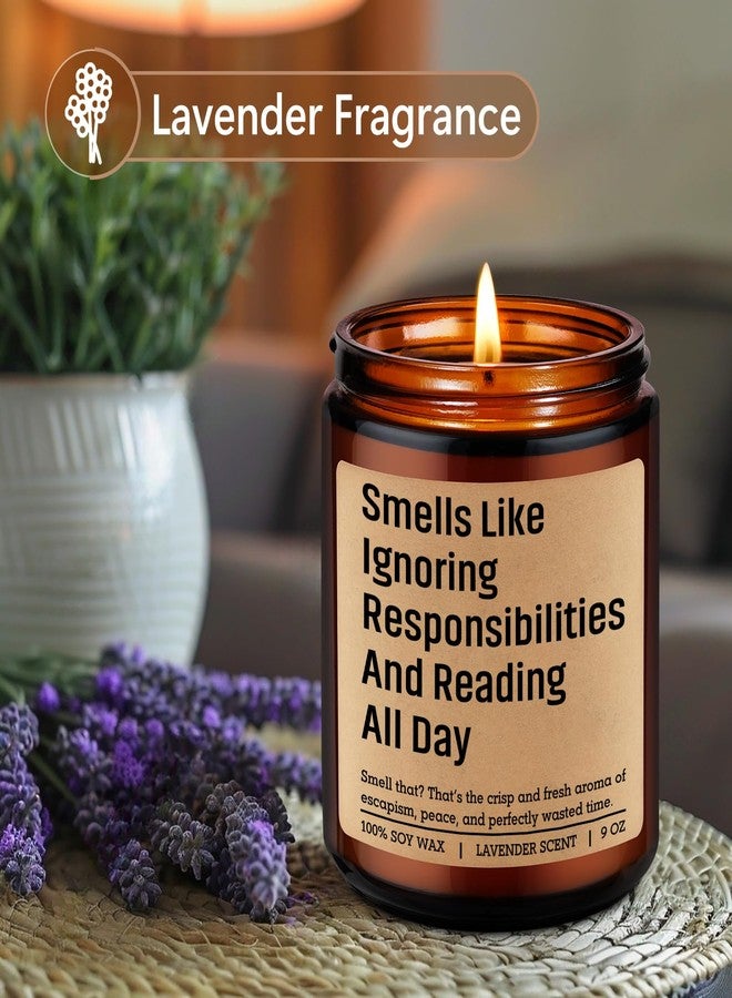 LEADO Scented Candle, Book Lover Gifts for Women, Men - Funny Bookish Gifts for Book Lovers, Readers - Cool Fathers Day, Birthday, Reading Themed Ideas for Bookworms, Reader, Librarian, Booklover - Image 2