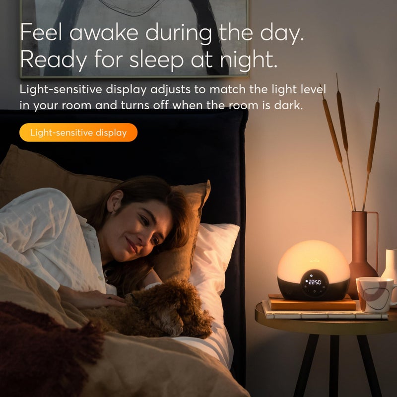 Lumie Bodyclock Glow 150 - Sunrise & Sunset Alarm Clock - Bedside Lamp with Custom Light Duration - Wake-Up, Night & Reading Light - Warm LEDs - Image 4