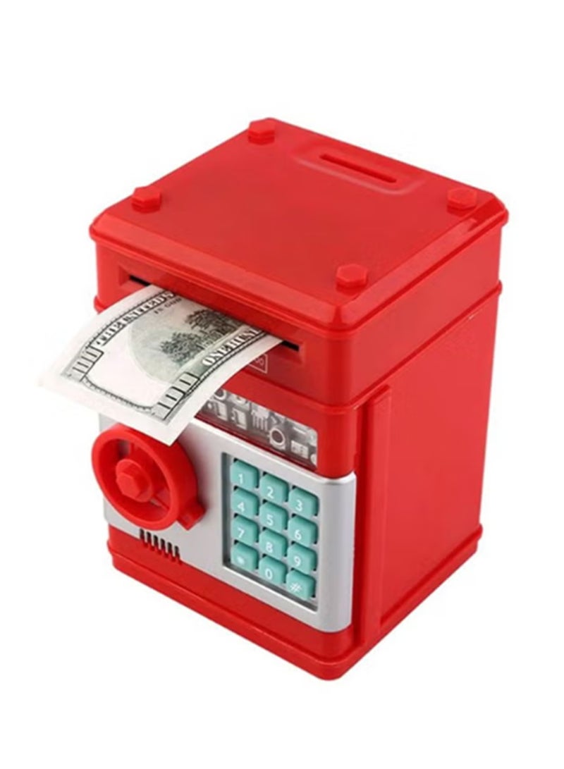 أوتاد صندوق توفير إلكتروني للأموال مع حماية بكلمة مرور وتصميم مفصل فريد 20.5 × 15 × 14.5 سم - Image 1