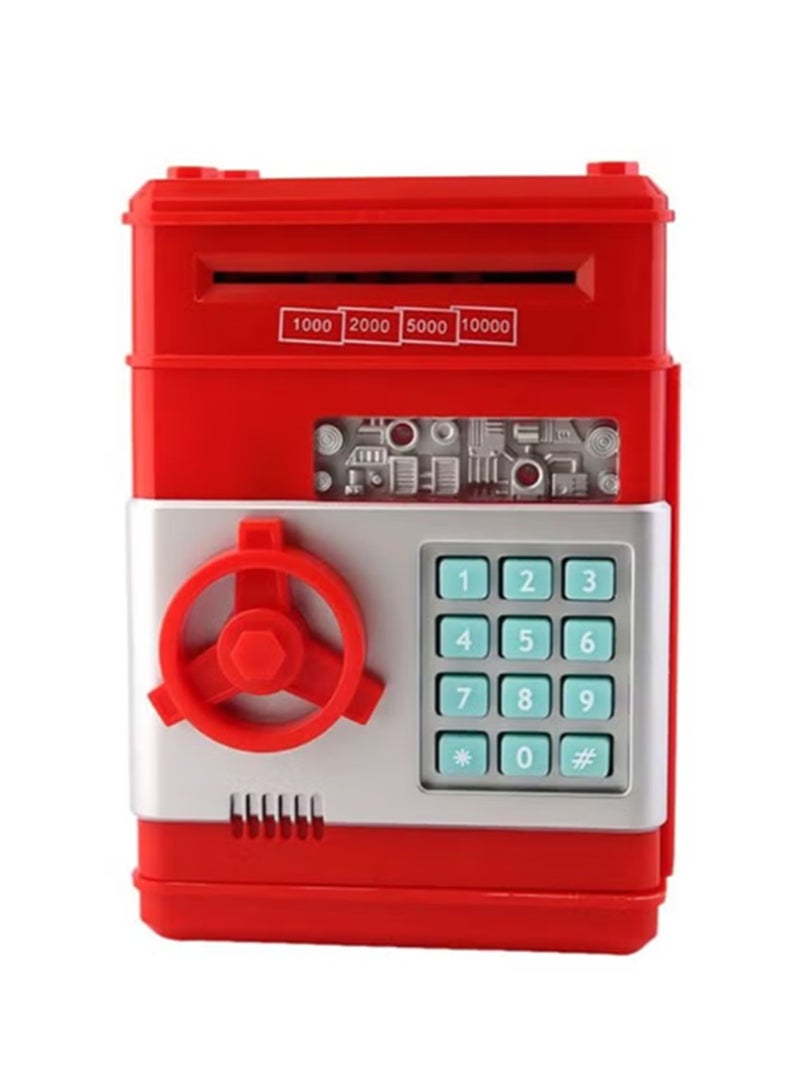 أوتاد صندوق توفير إلكتروني للأموال مع حماية بكلمة مرور وتصميم مفصل فريد 20.5 × 15 × 14.5 سم - Image 4