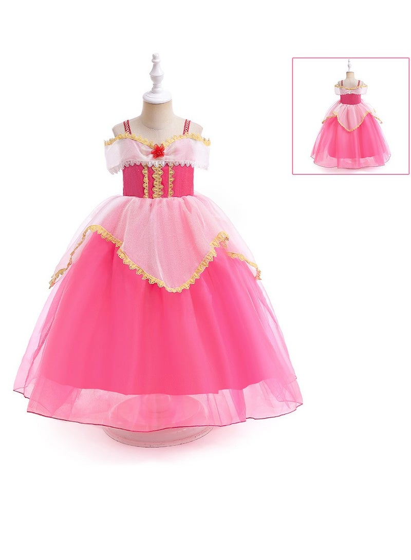 M MIAOYAN Girls' Sleeping Beauty Princess Alo Mesh Skirt  - Image 1