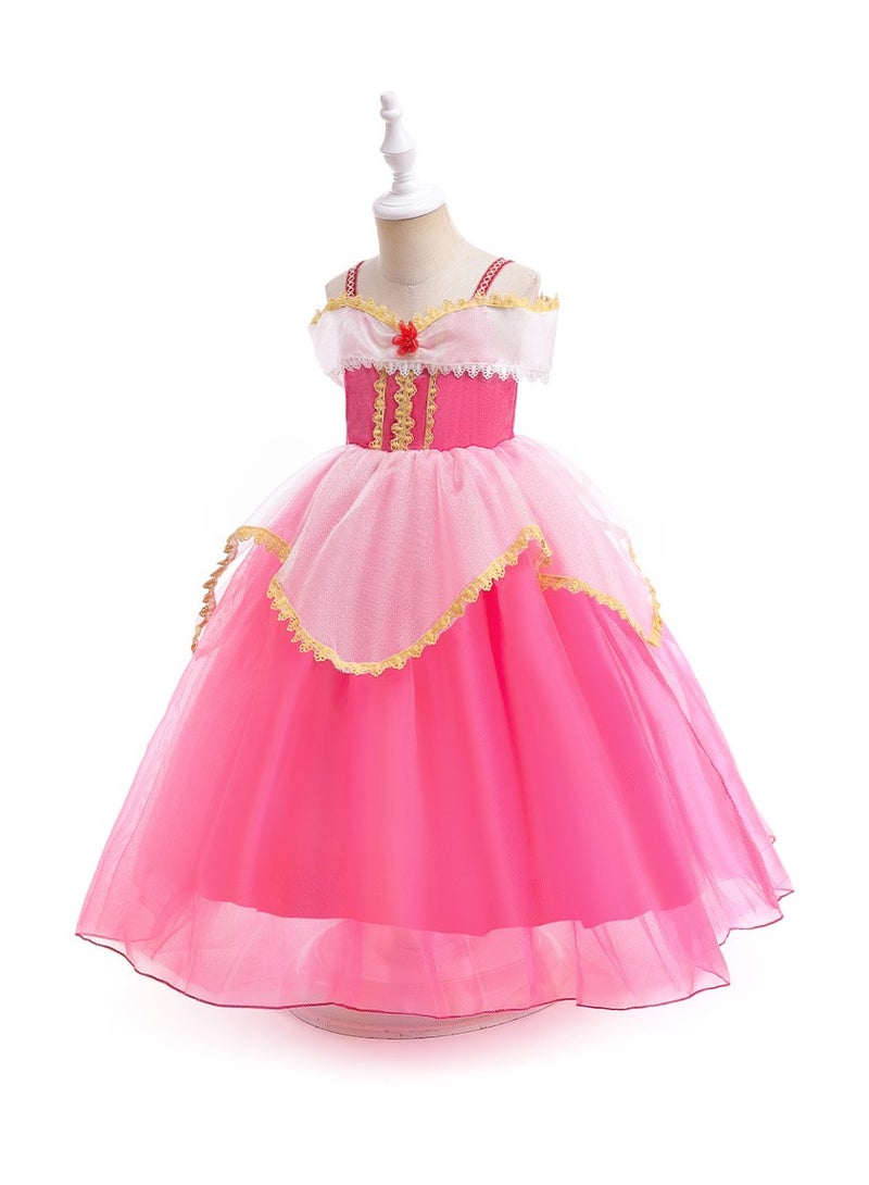 M MIAOYAN Girls' Sleeping Beauty Princess Alo Mesh Skirt  - Image 3
