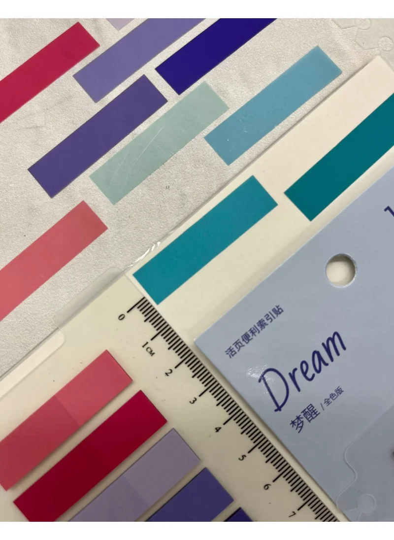 Kağıt Gemi Dükkan Paper Ship Shop 10 Colored Ruler Dream Transparent Pet Index / Index Sticker / Sticky Note / Post-It