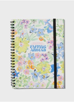 Floral A5 Spinout Notebook