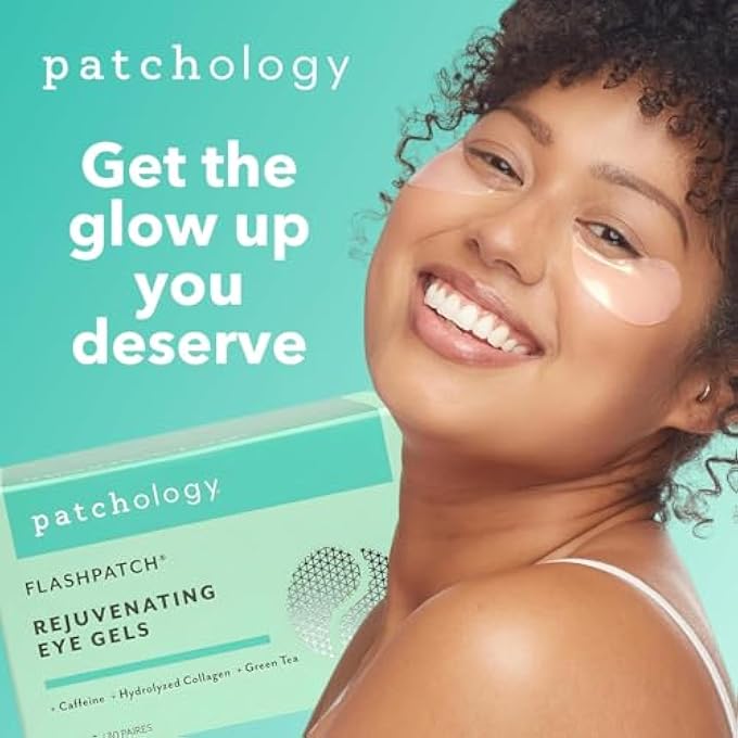 Patchology Rejuvenating Under Eye Gels - Hydrating Eye Mask w/Caffeine, Hydrolyzed Collagen & Centella Asiatica- Under Eye Patches For Dark Circles - Minimize Puffiness & Wrinkle Reducer - 30 Pairs - Image 3