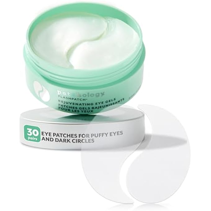 Patchology Rejuvenating Under Eye Gels - Hydrating Eye Mask w/Caffeine, Hydrolyzed Collagen & Centella Asiatica- Under Eye Patches For Dark Circles - Minimize Puffiness & Wrinkle Reducer - 30 Pairs - Image 1