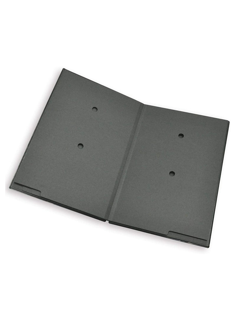 FIS FIS Signature Book, PVC Material Cover, 10 Sheets with Gift Box, Black Colour, Black Colour, 240 x 340 mm - FSCL10BKN  - Image 2