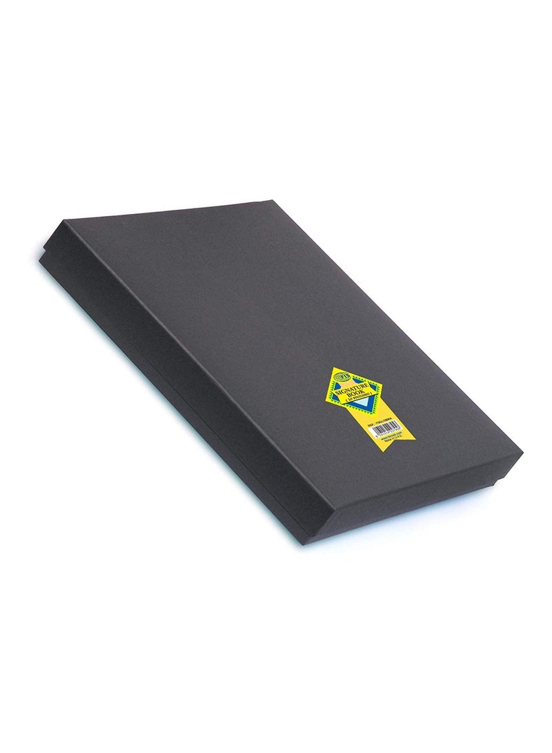 FIS FIS Signature Book, PVC Material Cover, 10 Sheets with Gift Box, Black Colour, Black Colour, 240 x 340 mm - FSCL10BKN  - Image 3
