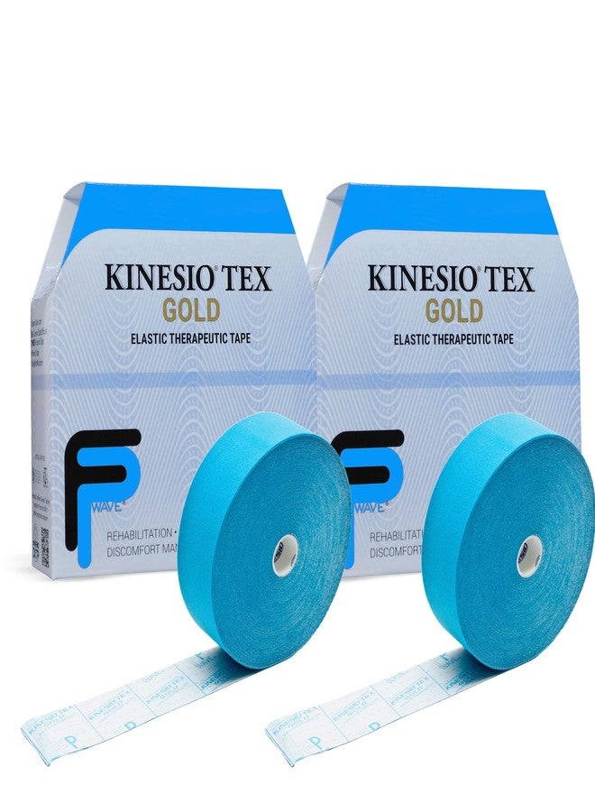 Kinesio Tex Gold Tape, 2" x 16.4', Blue, 2 Rolls - Image 1