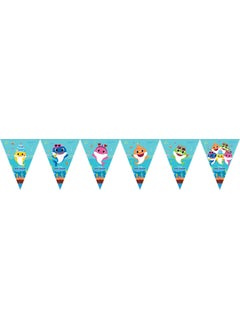 Eminönü Toptancı Eminönü Wholesaler Baby Shark Themed Flag Set Triangle Pennant Set 320 cm 