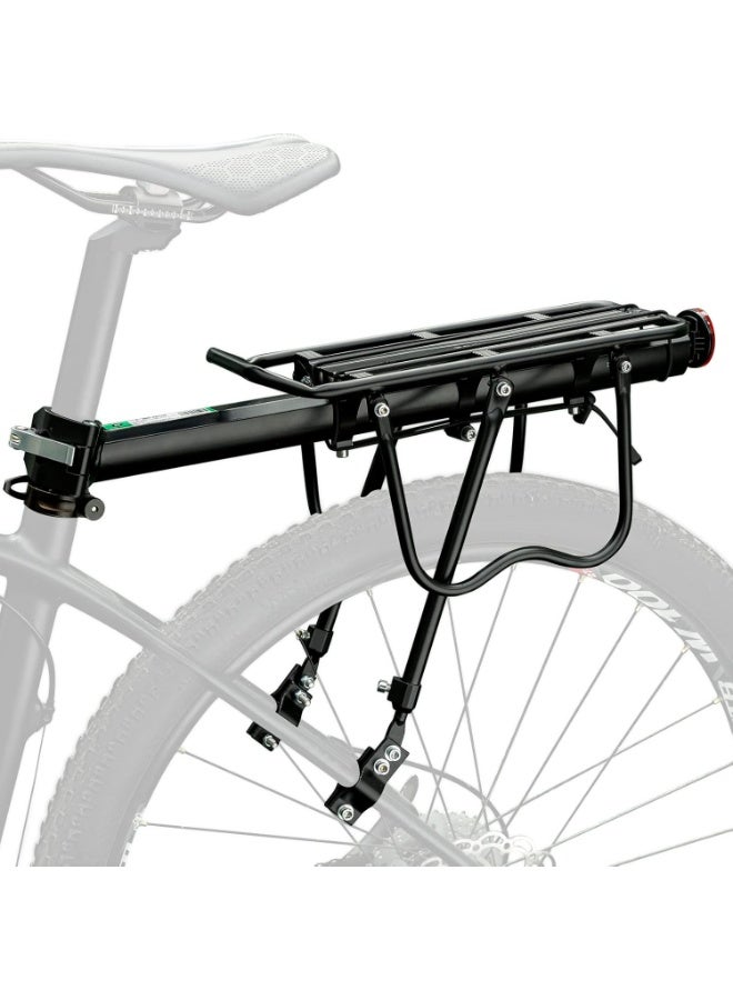 Soofam Rear Bike Rack Quick Release Bike Cargo Rack Luggage Bike Rack Rear Mountain Bike Rack Loads165lbs Capacity - Image 1