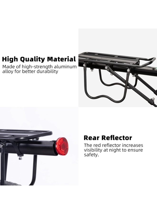 Soofam Rear Bike Rack Quick Release Bike Cargo Rack Luggage Bike Rack Rear Mountain Bike Rack Loads165lbs Capacity - Image 4