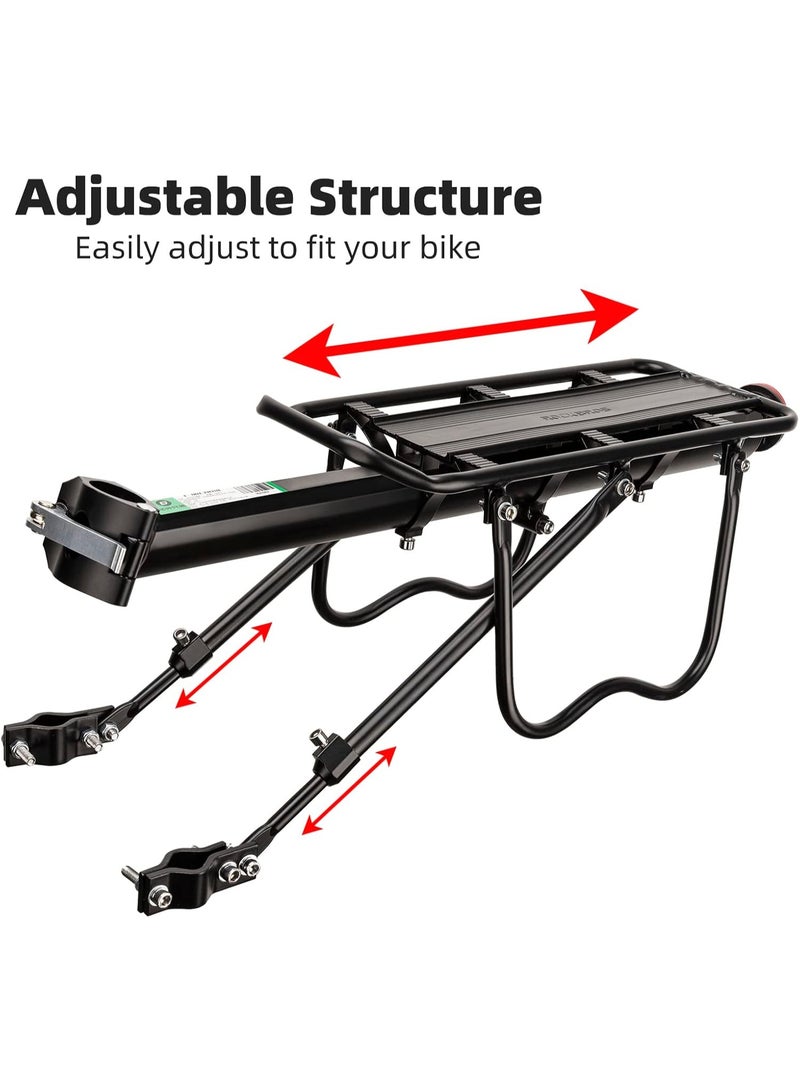 Soofam Rear Bike Rack Quick Release Bike Cargo Rack Luggage Bike Rack Rear Mountain Bike Rack Loads165lbs Capacity - Image 2