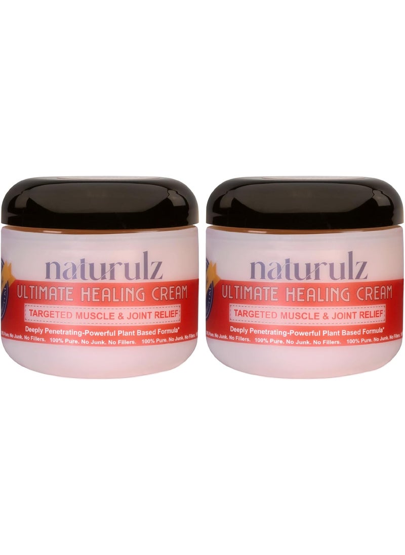 Naturulz Naturulz Bundle and Save!- Ultimate Healing Cream Bundle Fast Acting Topical Relief (2) with Capsicum, Arnica and Peppermint for Muscles, Joints, Soreness and Discomfort 