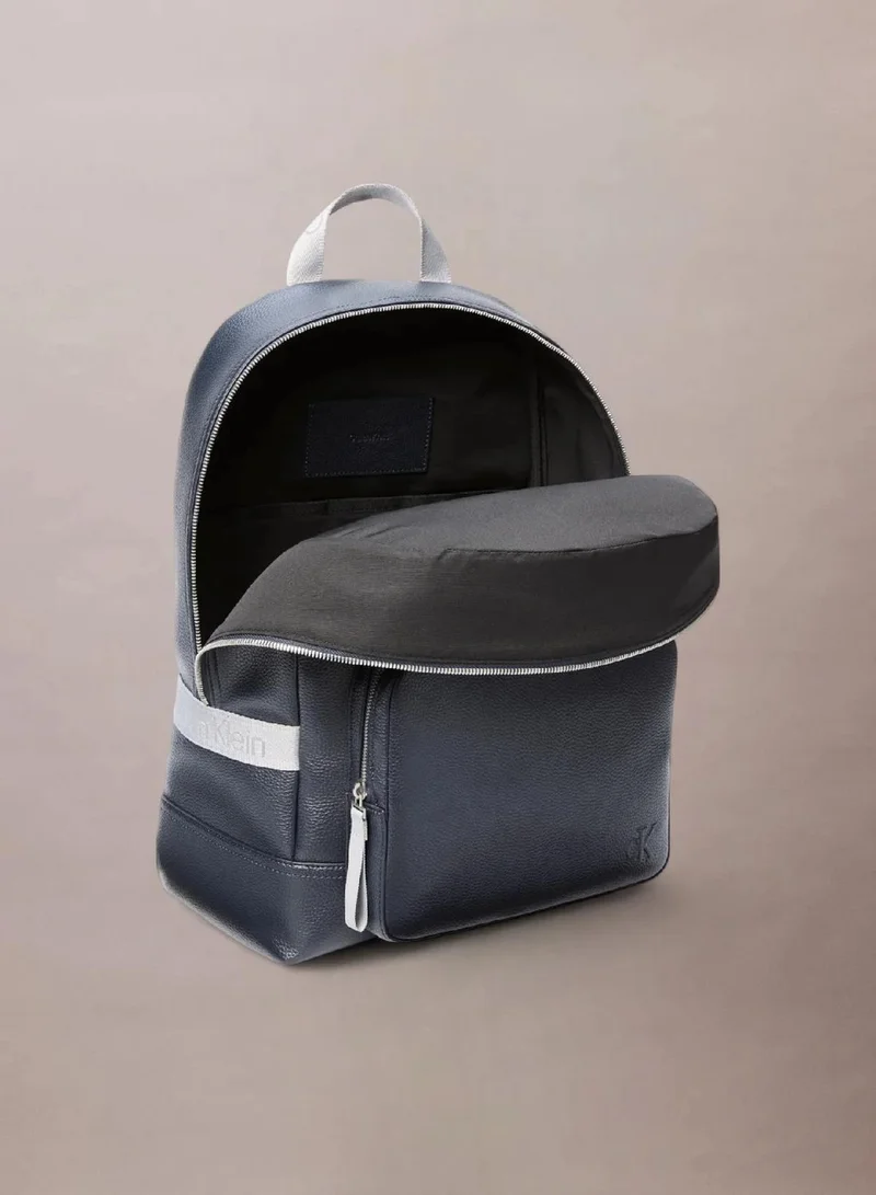 Calvin Klein Jeans Seaborne/Formal Gray Cargo Round Backpack for Men | Best Price UAE