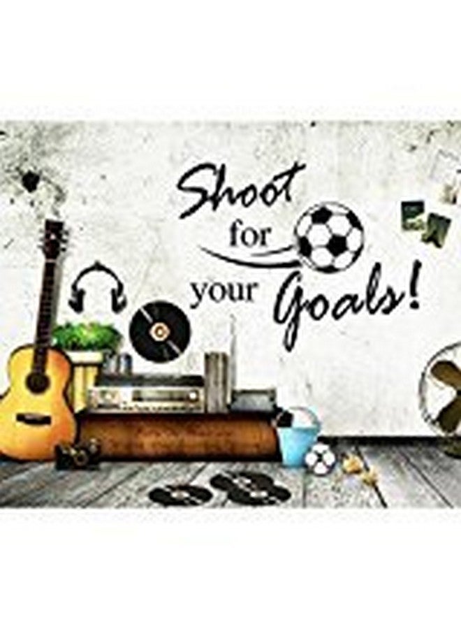 BooDecal Shoot for Your Goals Football Soccer Poster Quotes Wall Decals Stickers Decorations for Baby Boys Birthday Gifts Kids Playroom 24 INES x 16 INES - Image 4