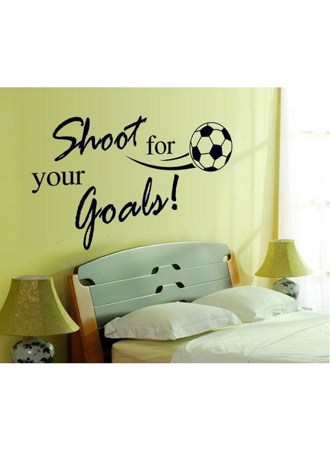 BooDecal Shoot for Your Goals Football Soccer Poster Quotes Wall Decals Stickers Decorations for Baby Boys Birthday Gifts Kids Playroom 24 INES x 16 INES - Image 3