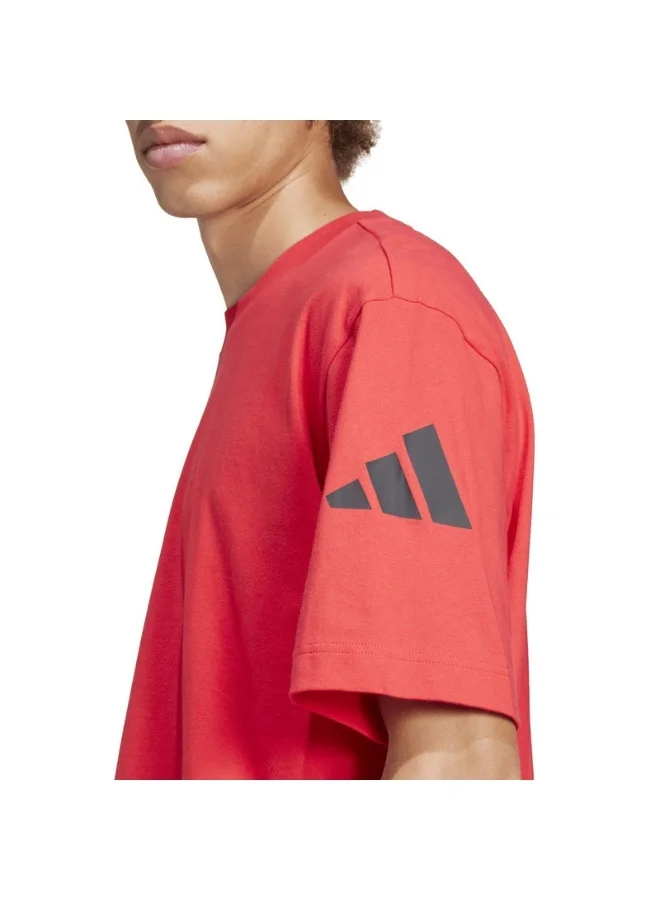 Adidas essentials lose fit three bar men t-shirt