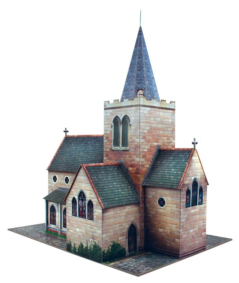 The CityBuilder Church Model Making Kit 1:43 Scale (7mm) O Gauge - Image 3