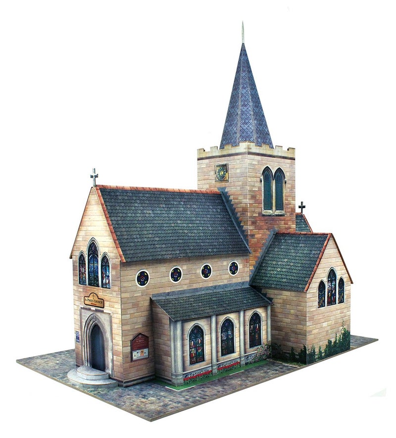 The CityBuilder Church Model Making Kit 1:43 Scale (7mm) O Gauge - Image 1