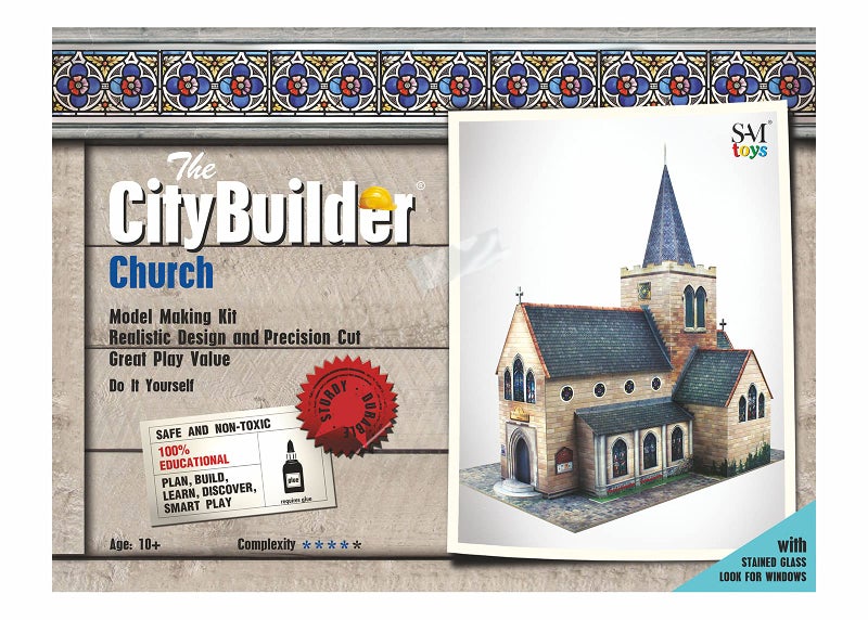 The CityBuilder Church Model Making Kit 1:43 Scale (7mm) O Gauge - Image 2