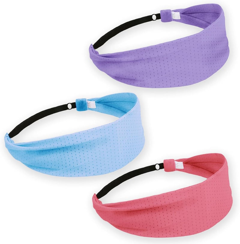 فروغ ساك عصابات رأس رياضية 2 للنساء، عصابات شعر رياضية قابلة للتعديل للفتيات - Image 1