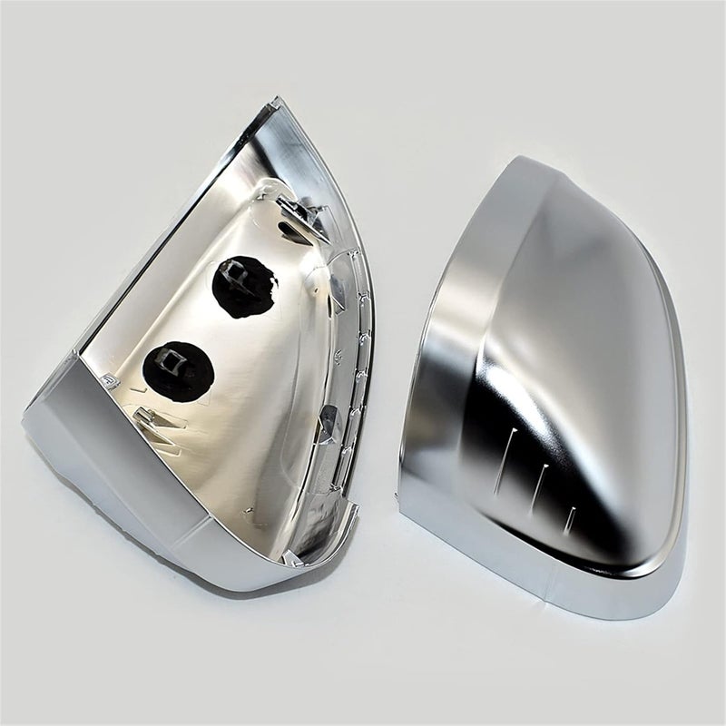 Vuzmode Matte Chrome Rearview Mirror Shell Covers - Image 4