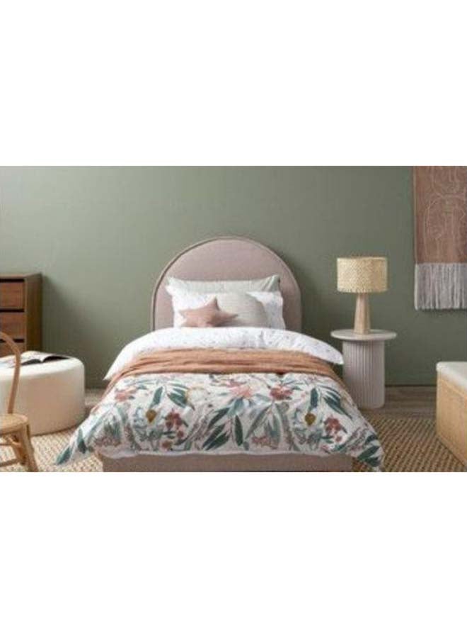 Al Home Pink Velvet Single Bed Size 120x200 By Alhome - 110110096 - Image 1